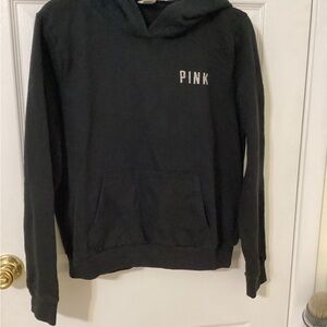 PINK Victoria's Secret Black Fleece Jacket